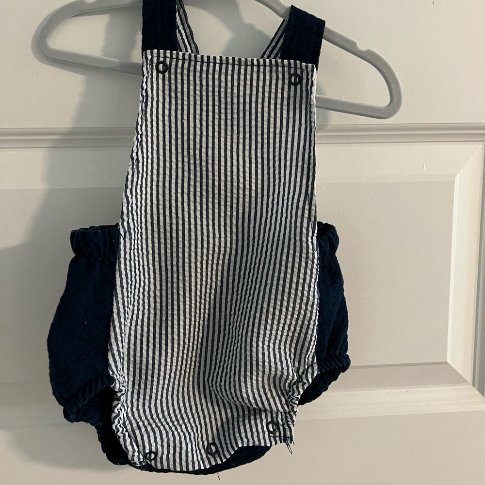Baby boy blue one piece. 6-9M